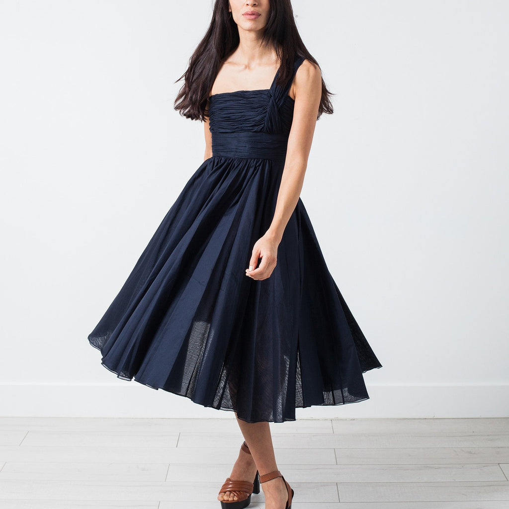 One Shoulder Dress in Navy