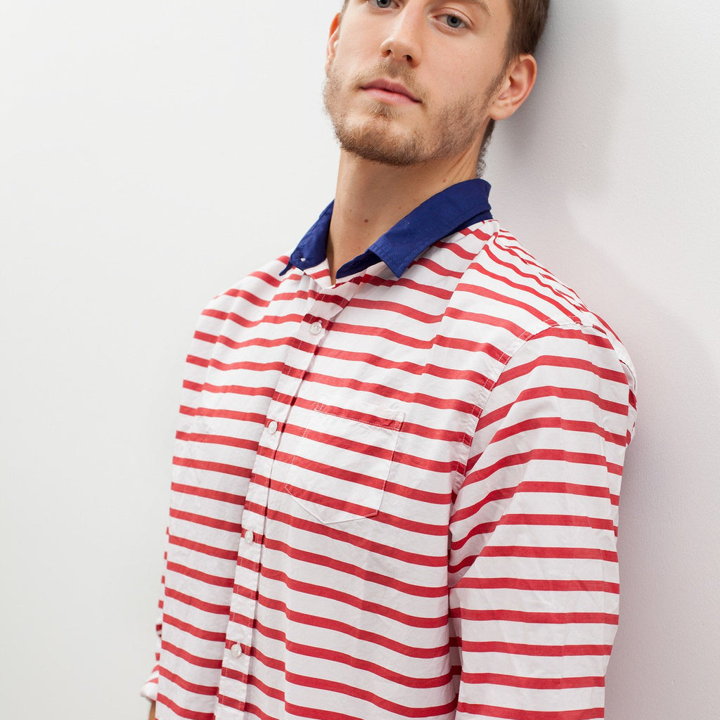 Luke Shirt in Red Stripe