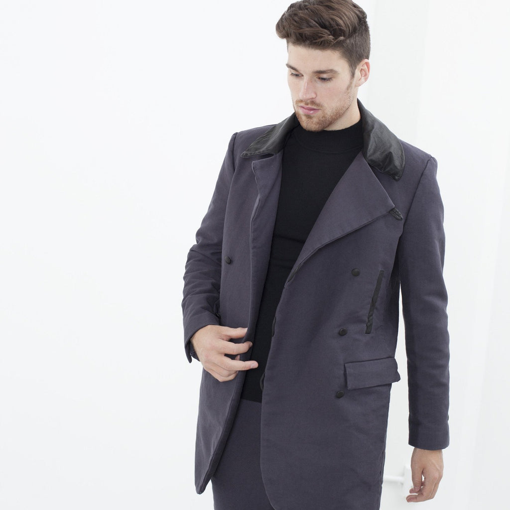 Taban Coat in Phantom