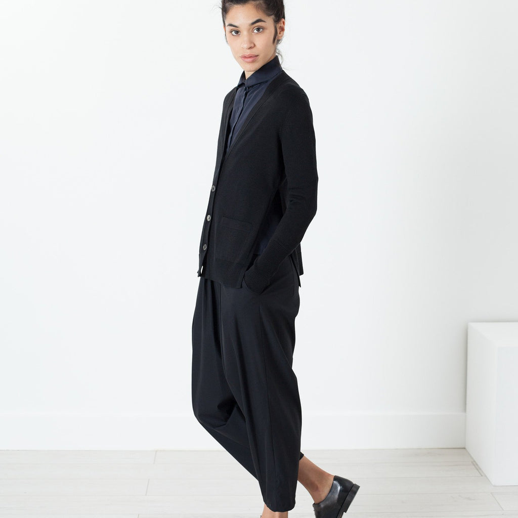 Square Cardigan in Black