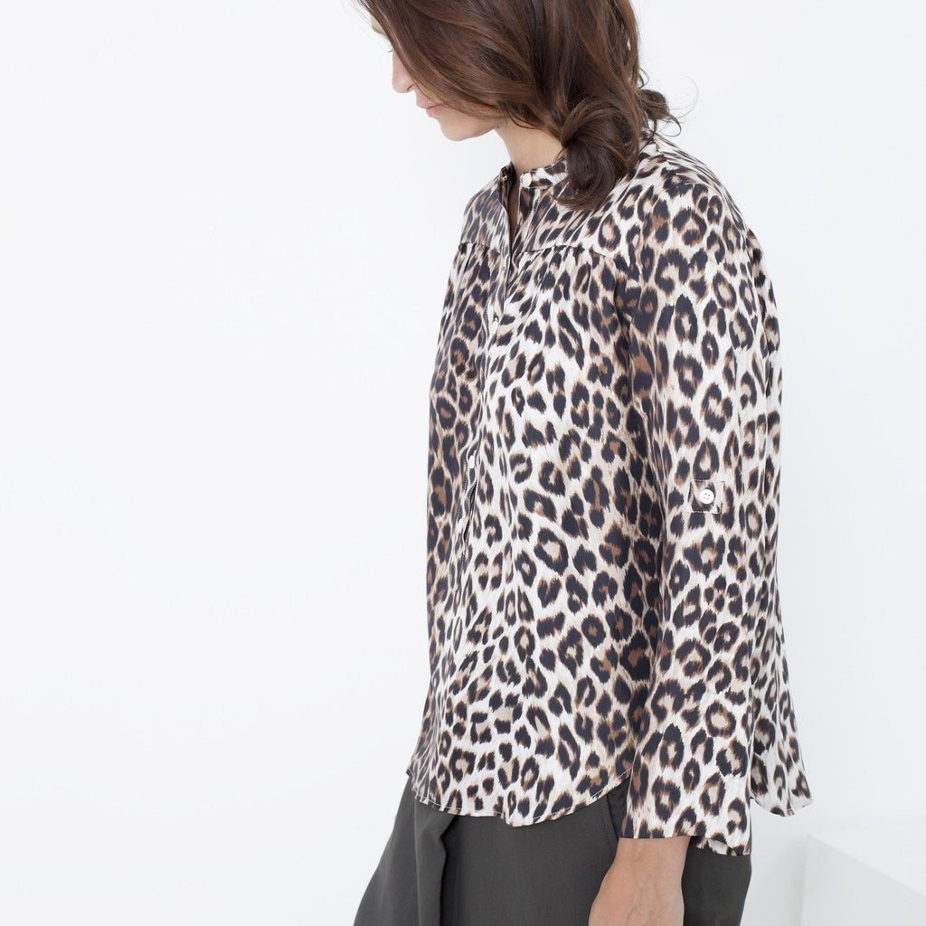 Madame L Blouse in Leopard