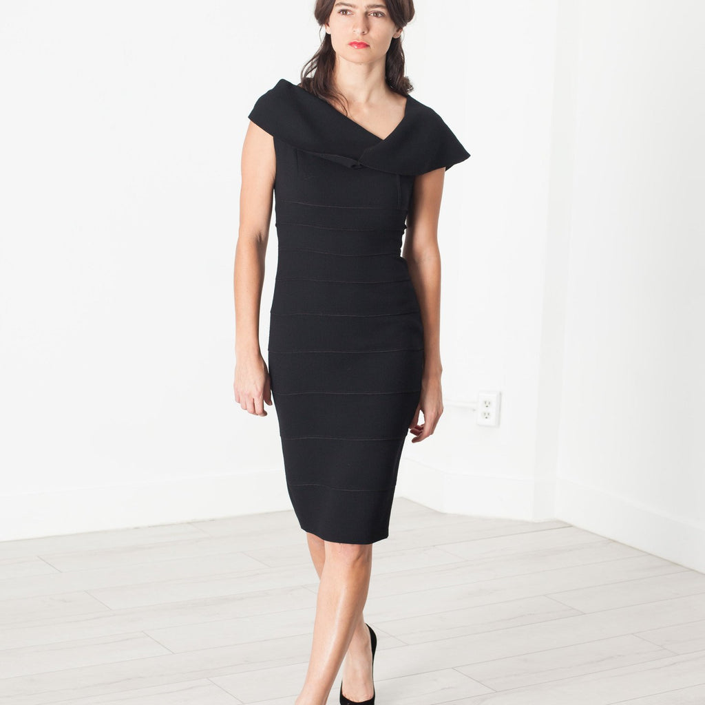 Asymmetric Dress in Black