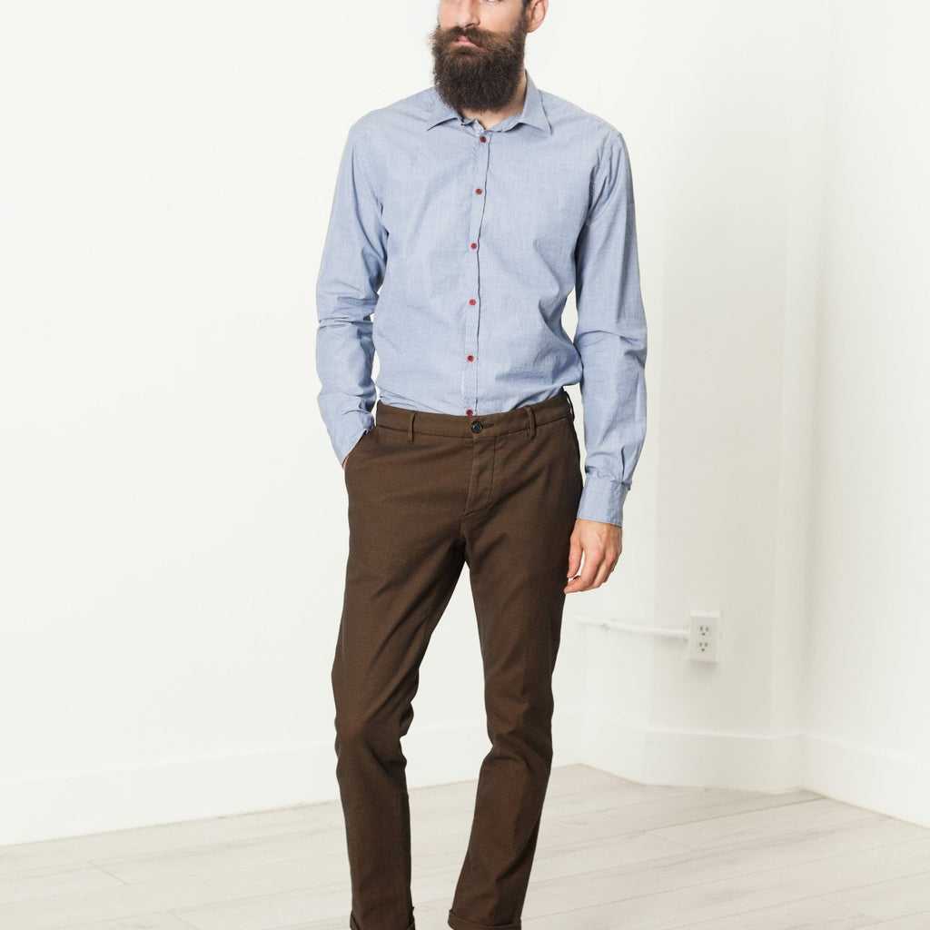 Diamond Weave Trouser in Hazel