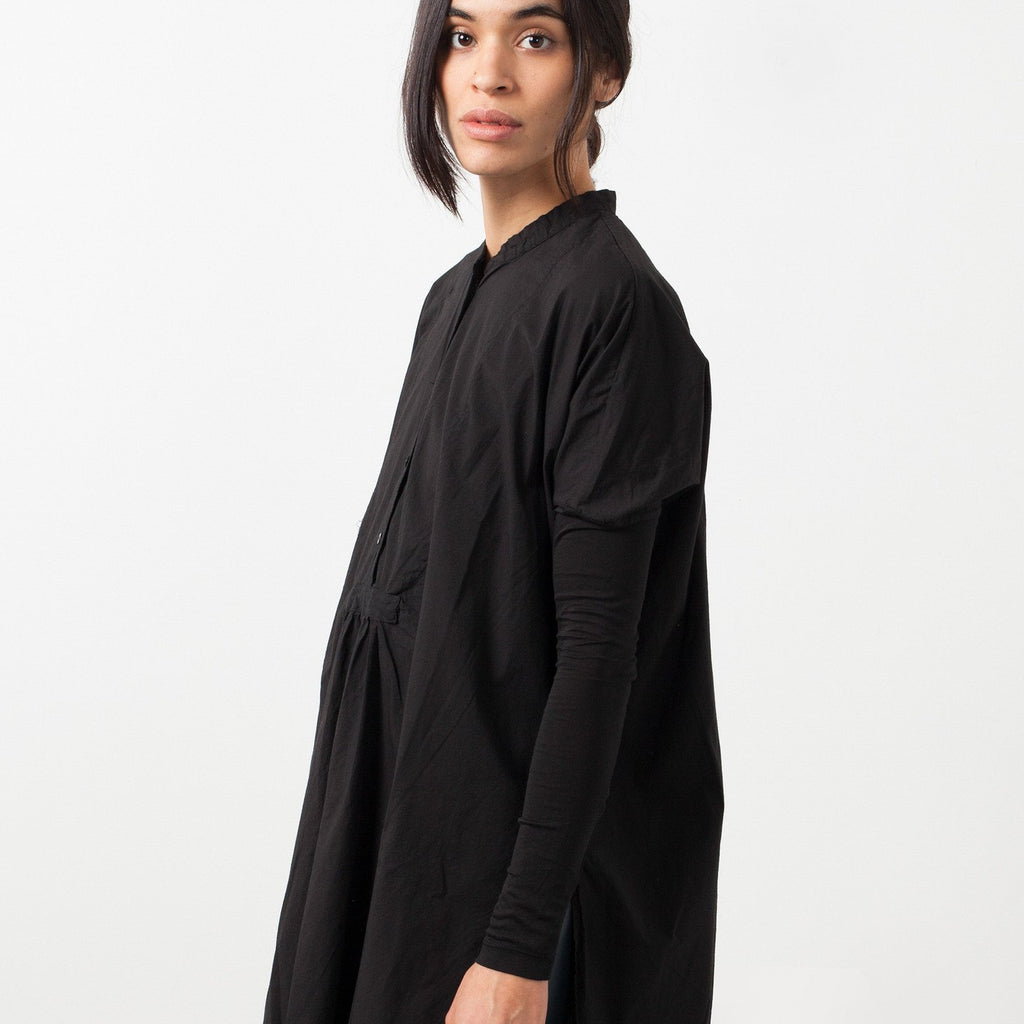 Oversized Bibbed Blouse