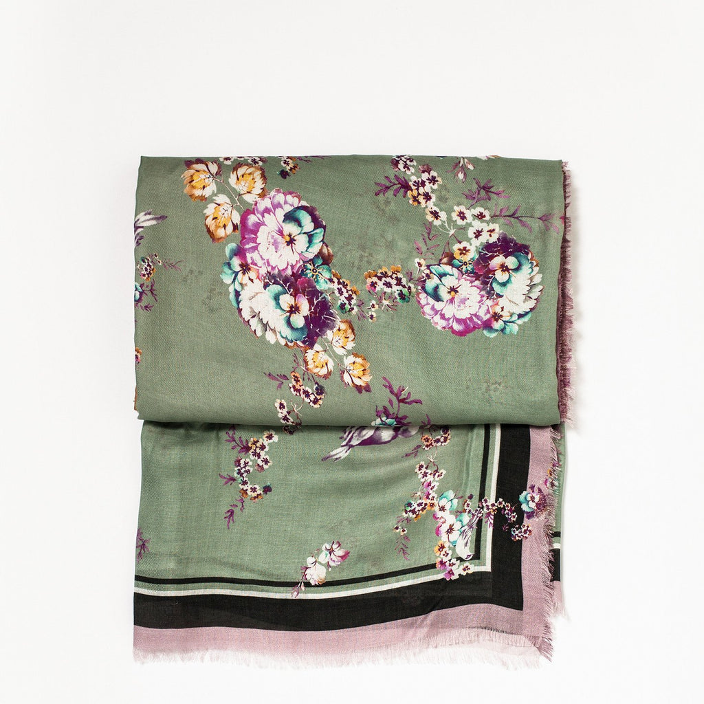 Floral Cashmere Scarf