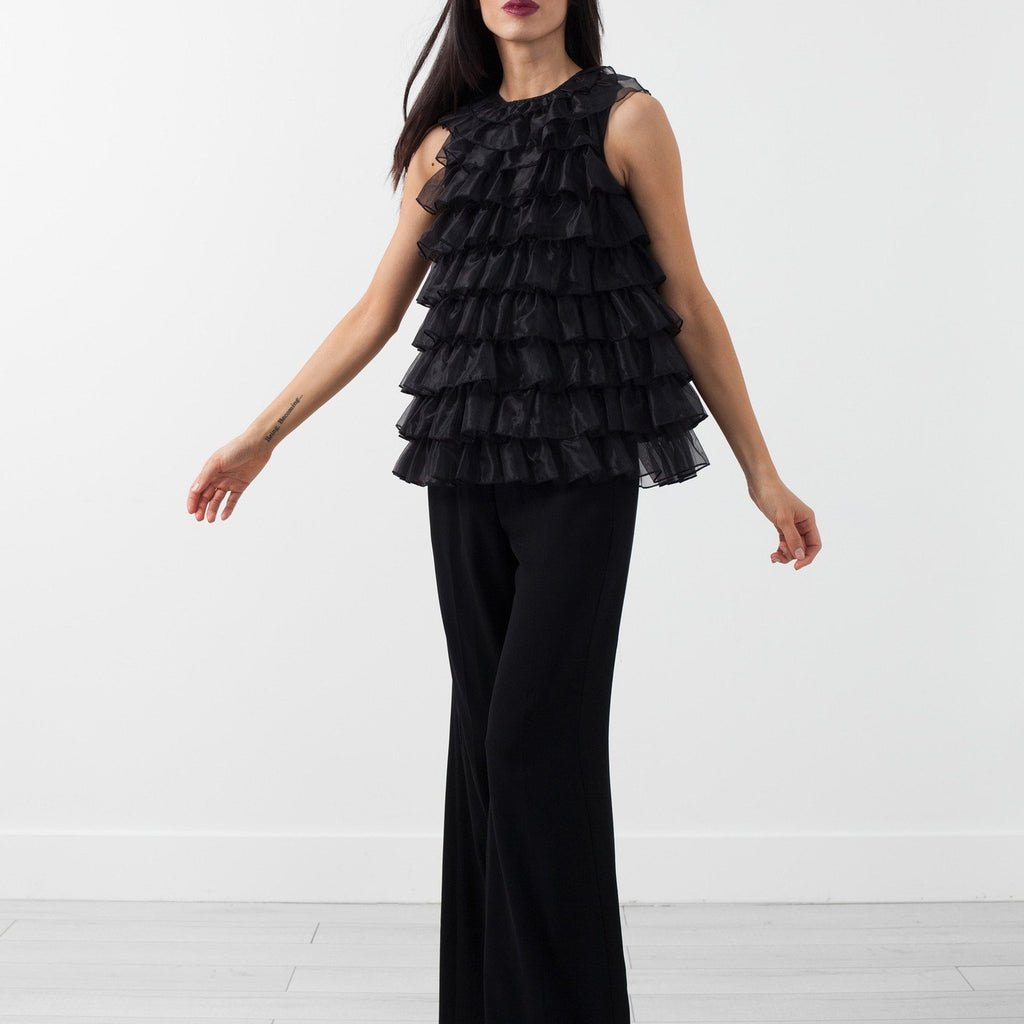 Organza Ruffle Top