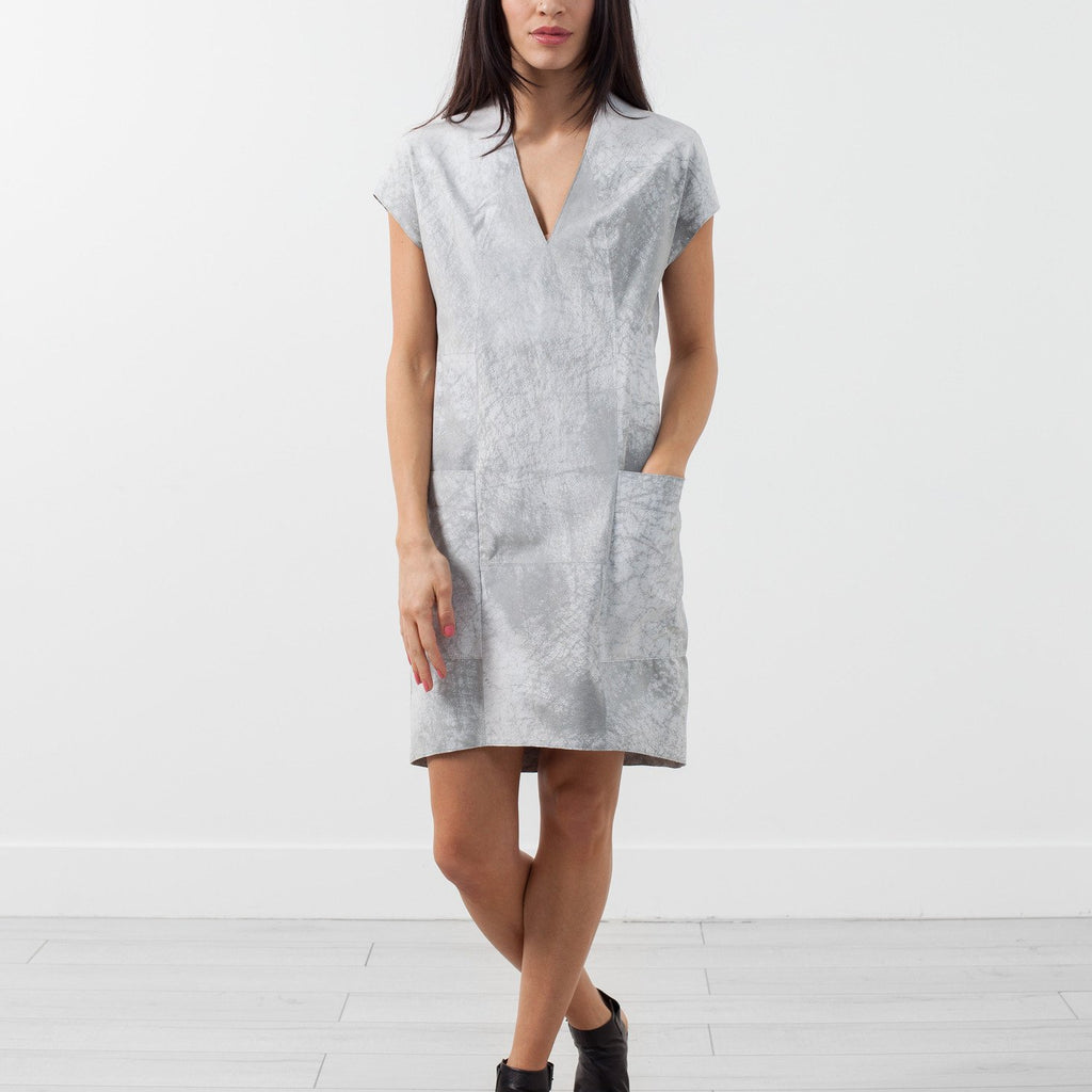 Polygon Leather Dress