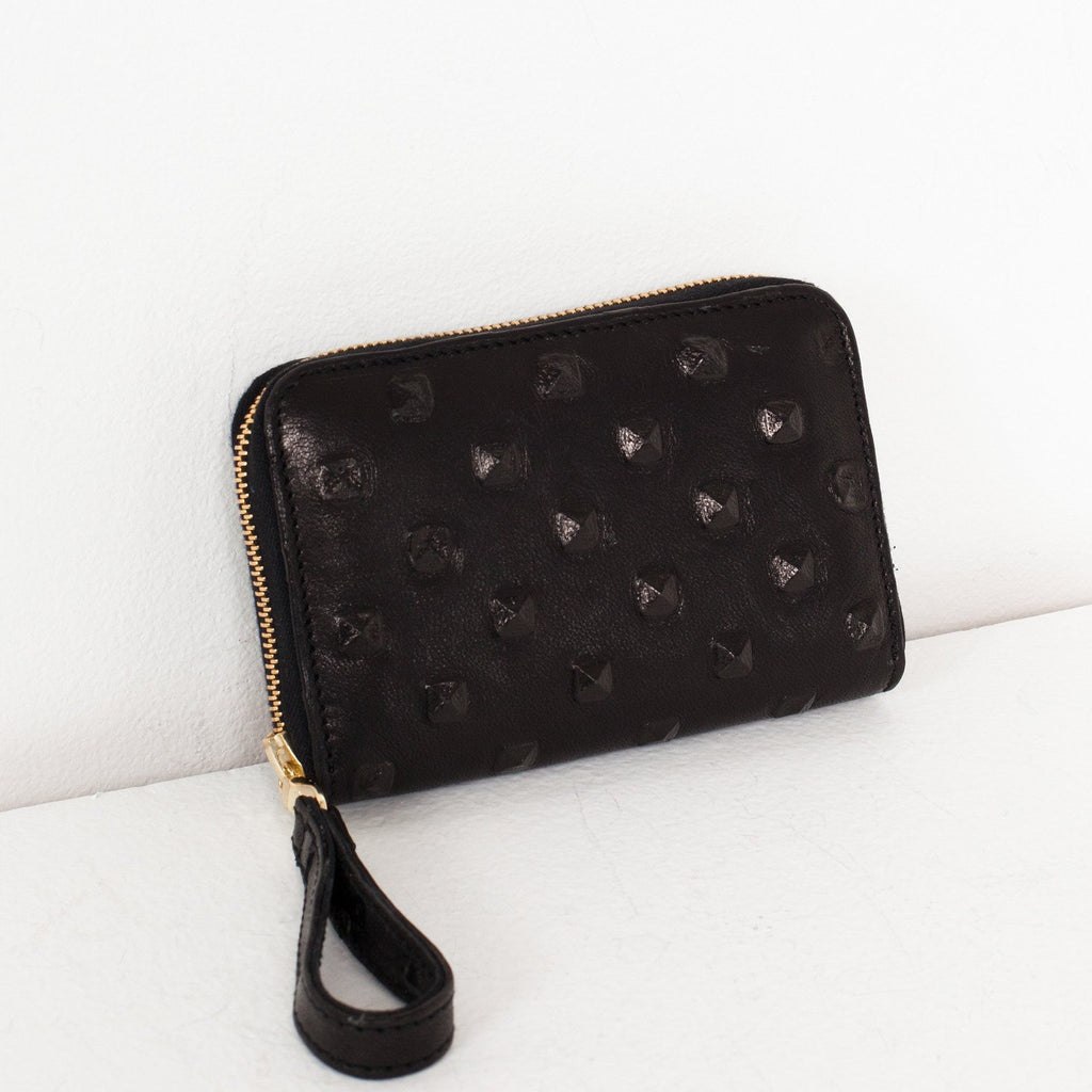 Elodie Leather Wallet in Black
