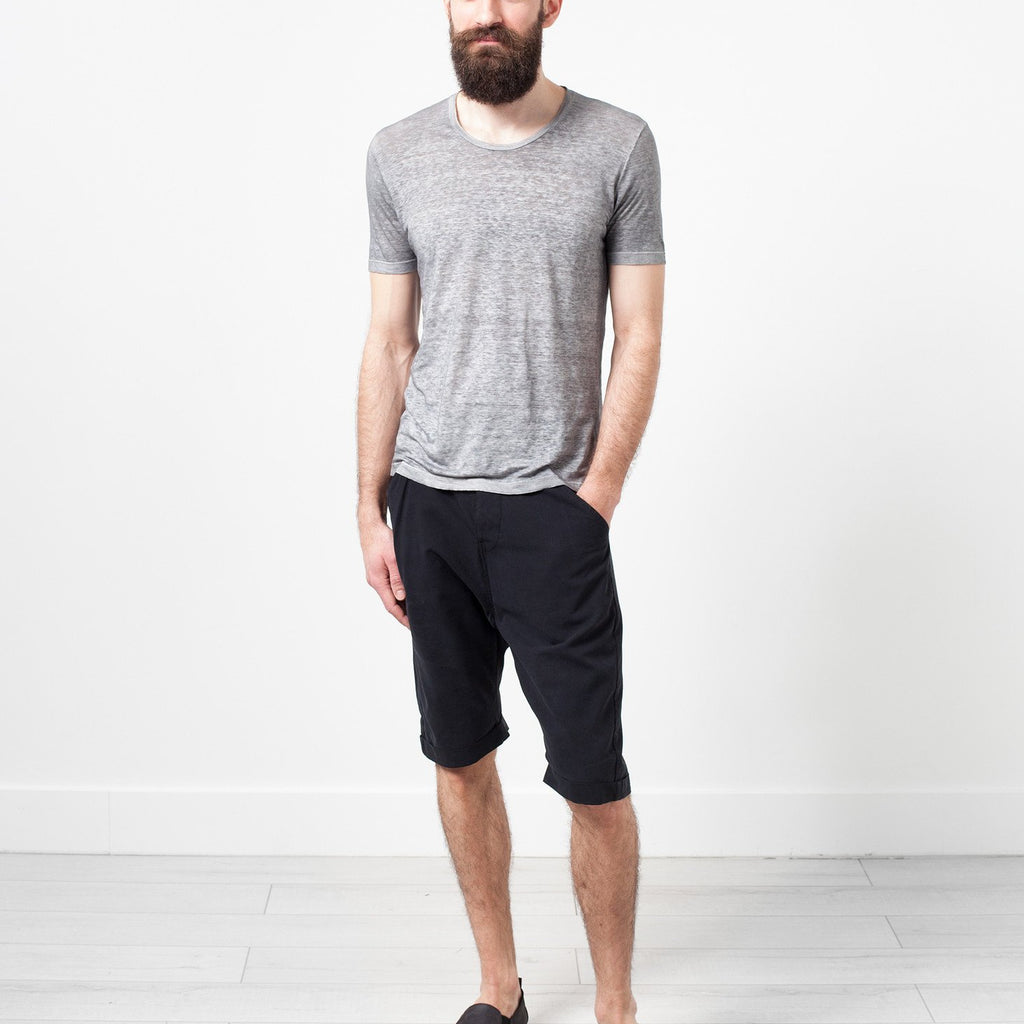 Linen T-shirt in Dolphin