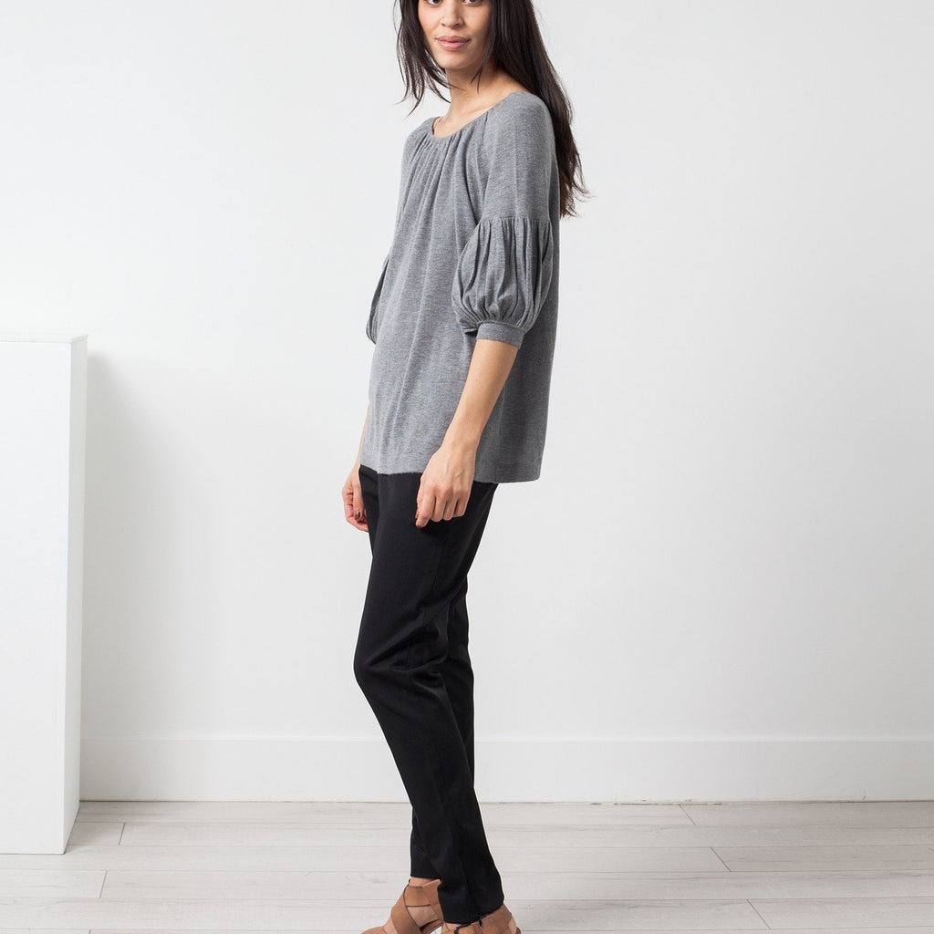 Cashmere Puff Sleeve Knit