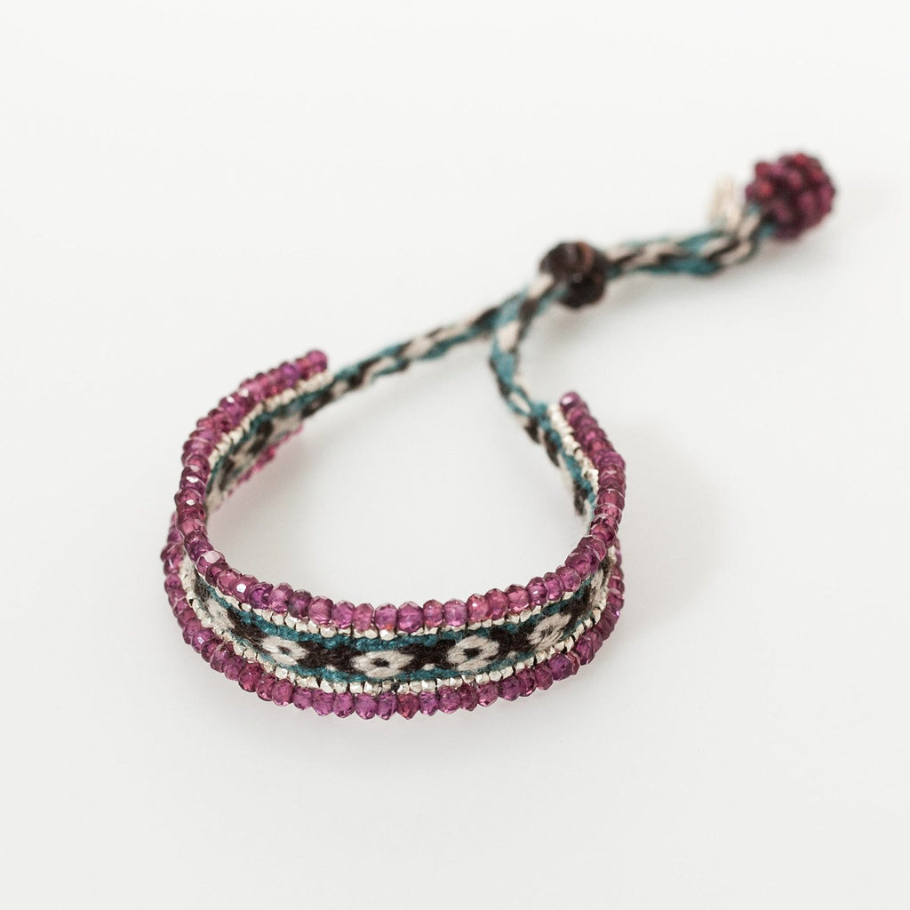 Oaxacan Bracelet in Garnet