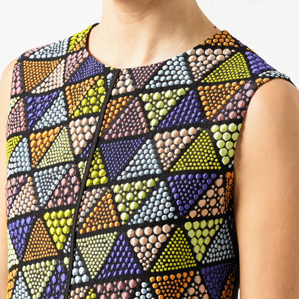 Triangle Sleeveless Dress in Multi