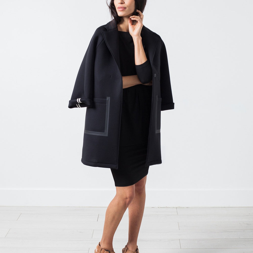 Tapered Boat Neck Dress