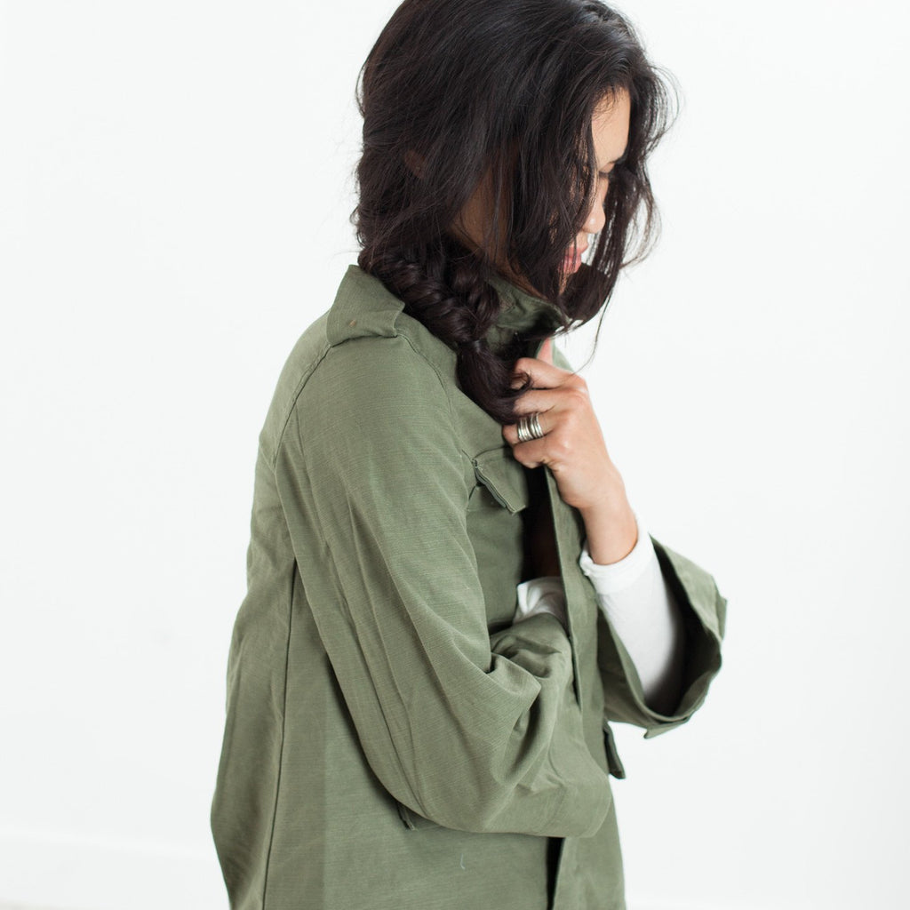 Big Army Jacket in Olive