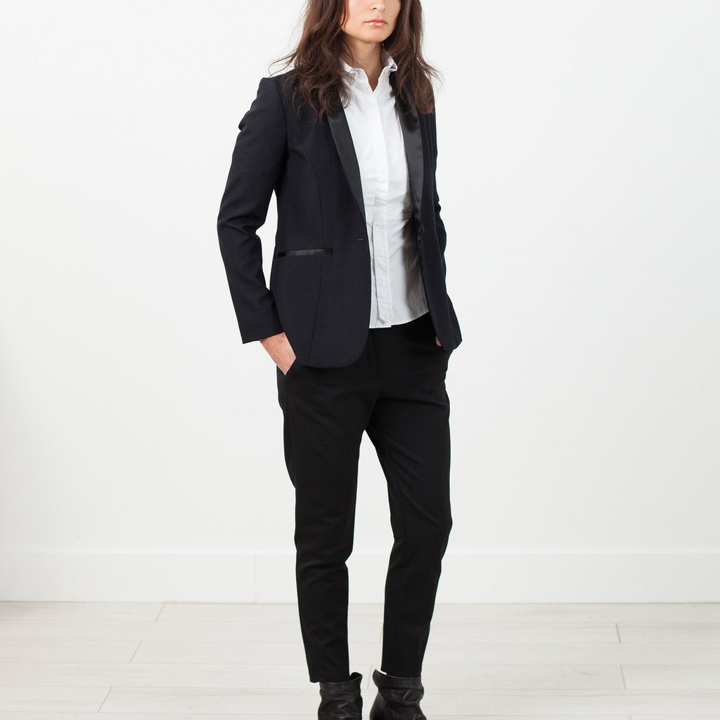 Shawl Collar Blazer in Black