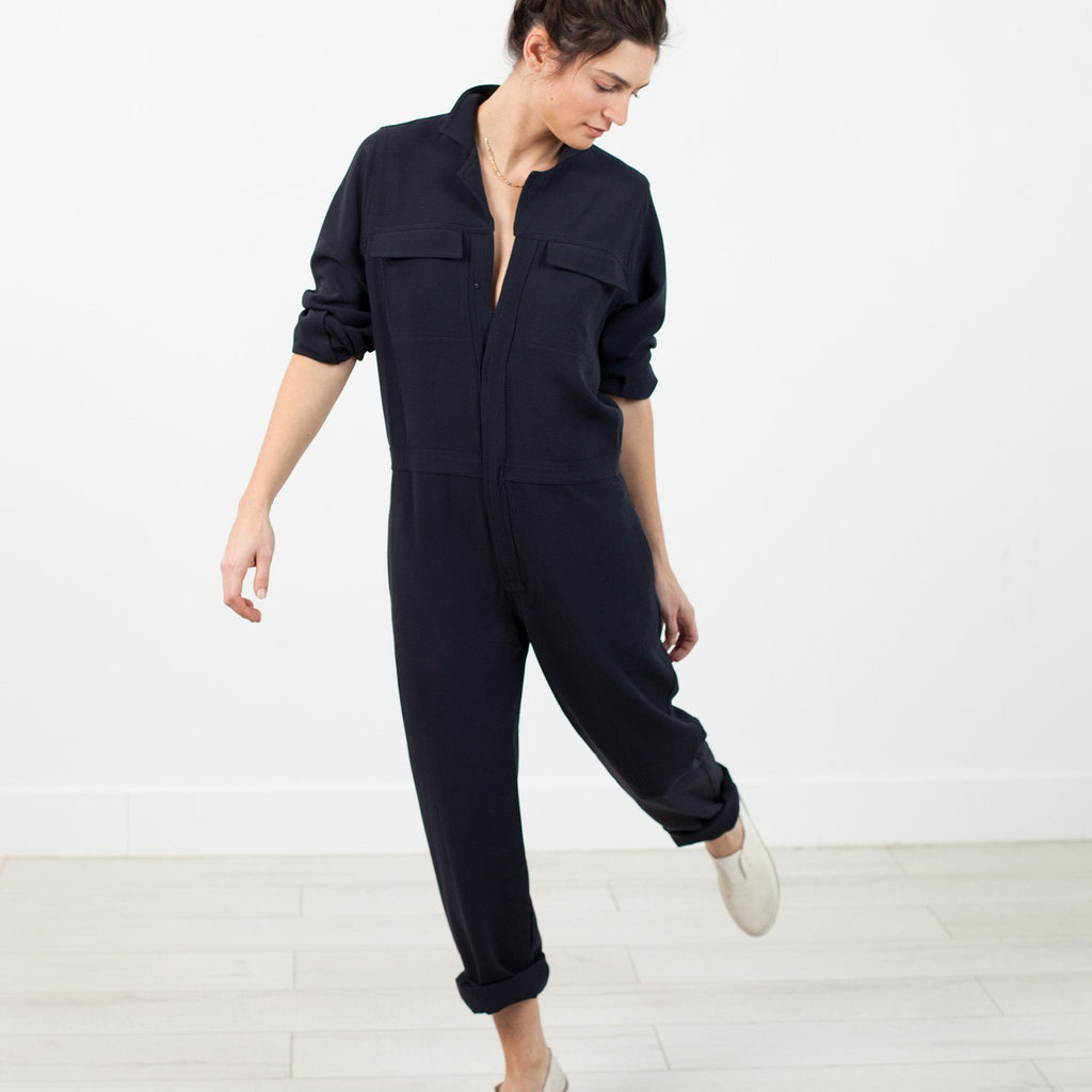 Worker Jumpsuit in Navy