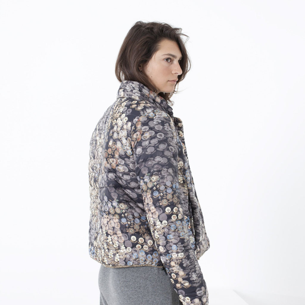 Deione Coat in Graphite Floral