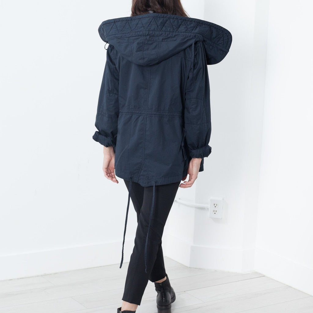 Marquee Coat in Steel