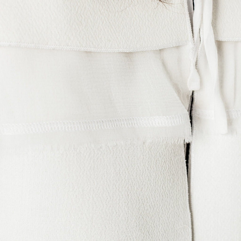 Layered Contrast Dress in Cream/Black
