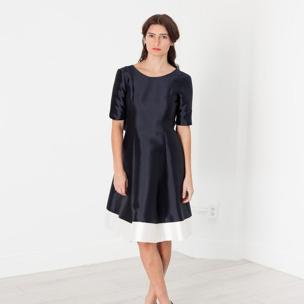 Tie Dress in Navy