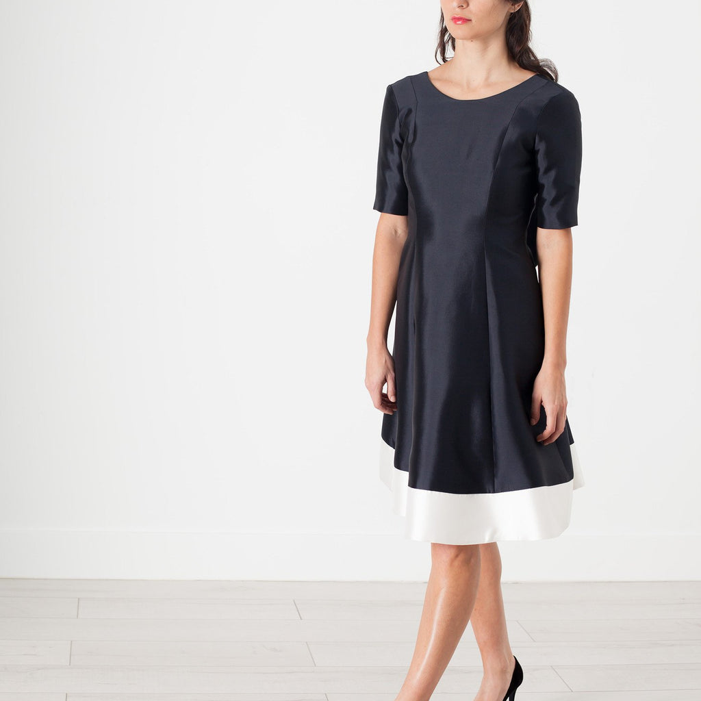 Tie Dress in Navy