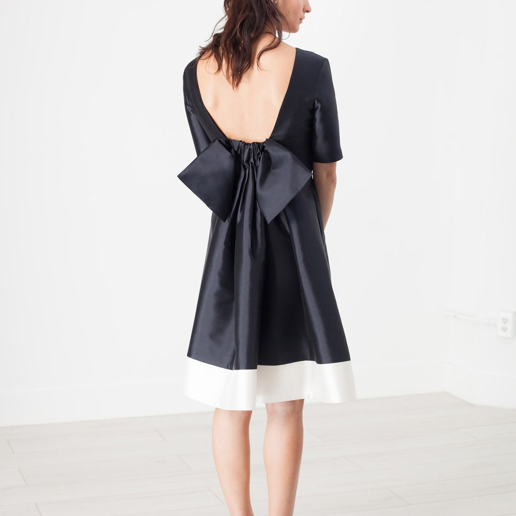 Tie Dress in Navy