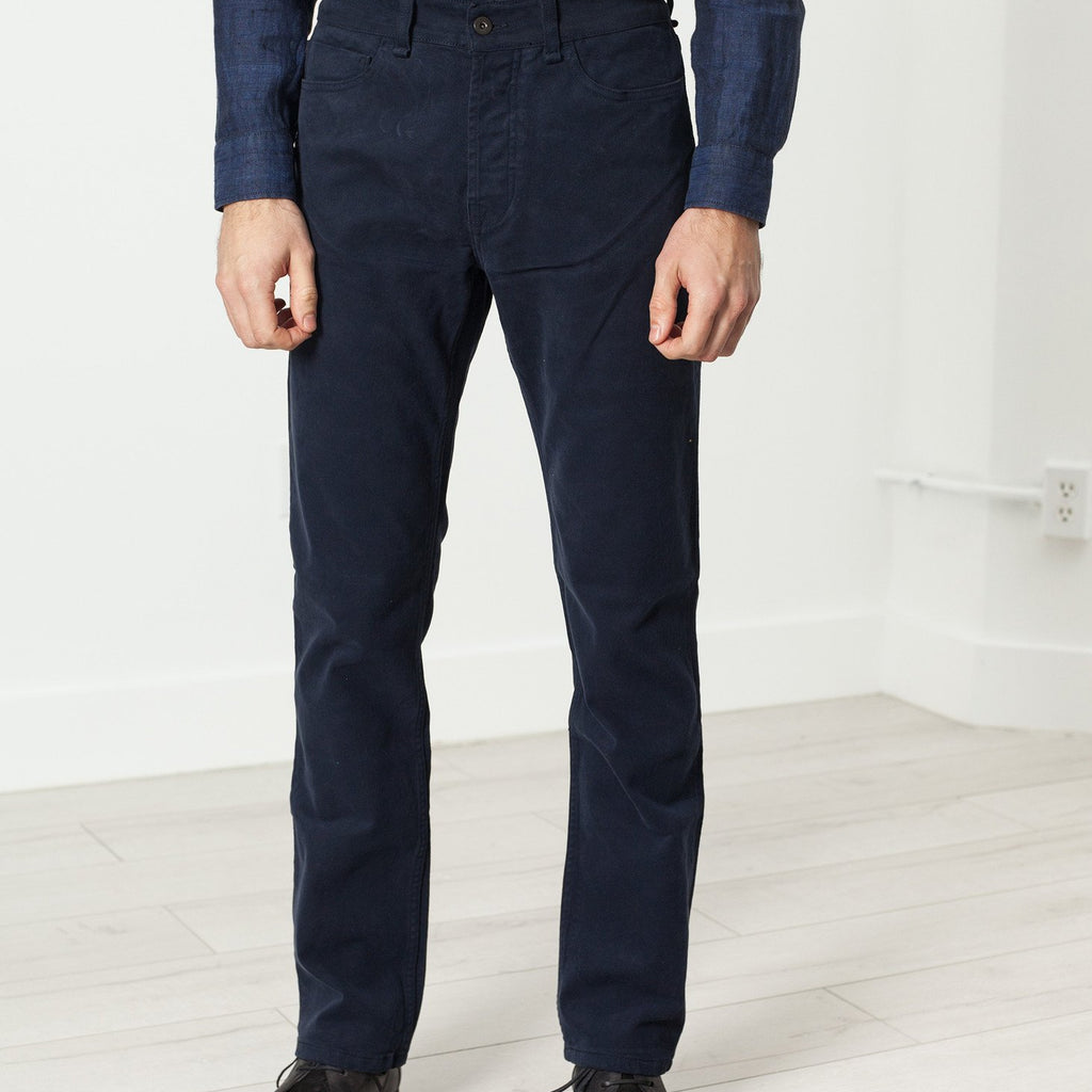 Alex Twill Pant in Navy