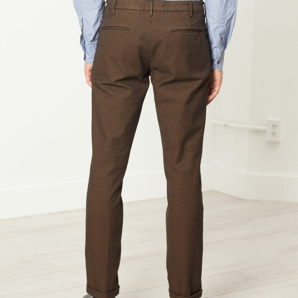 Diamond Weave Trouser in Hazel