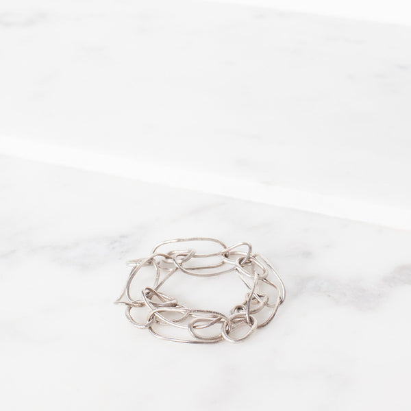 Bracelet 70 in Burnished Silver