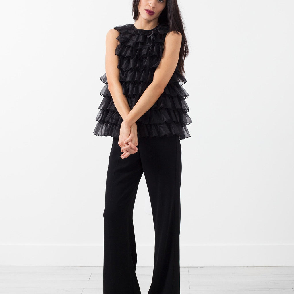 Organza Ruffle Top