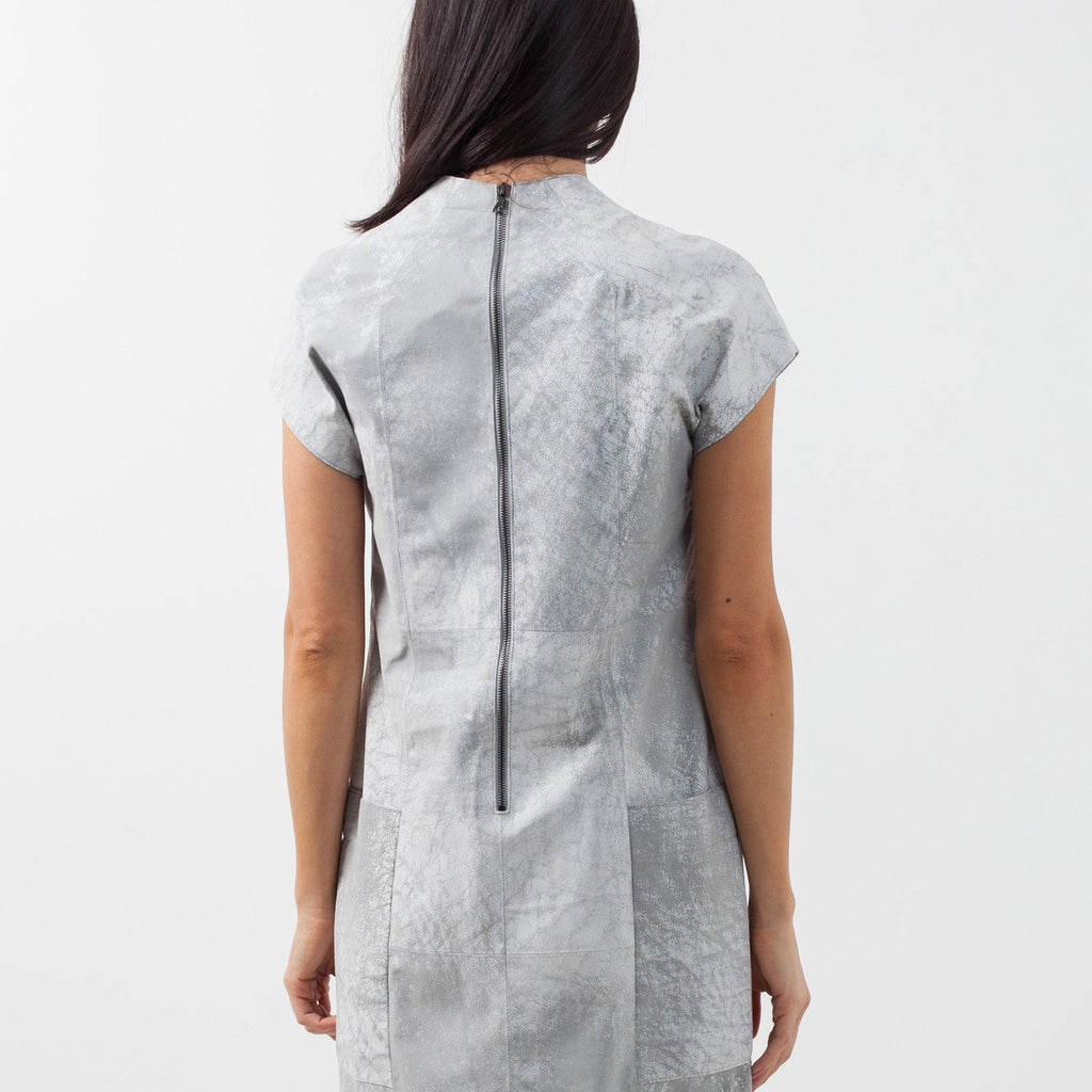 Polygon Leather Dress