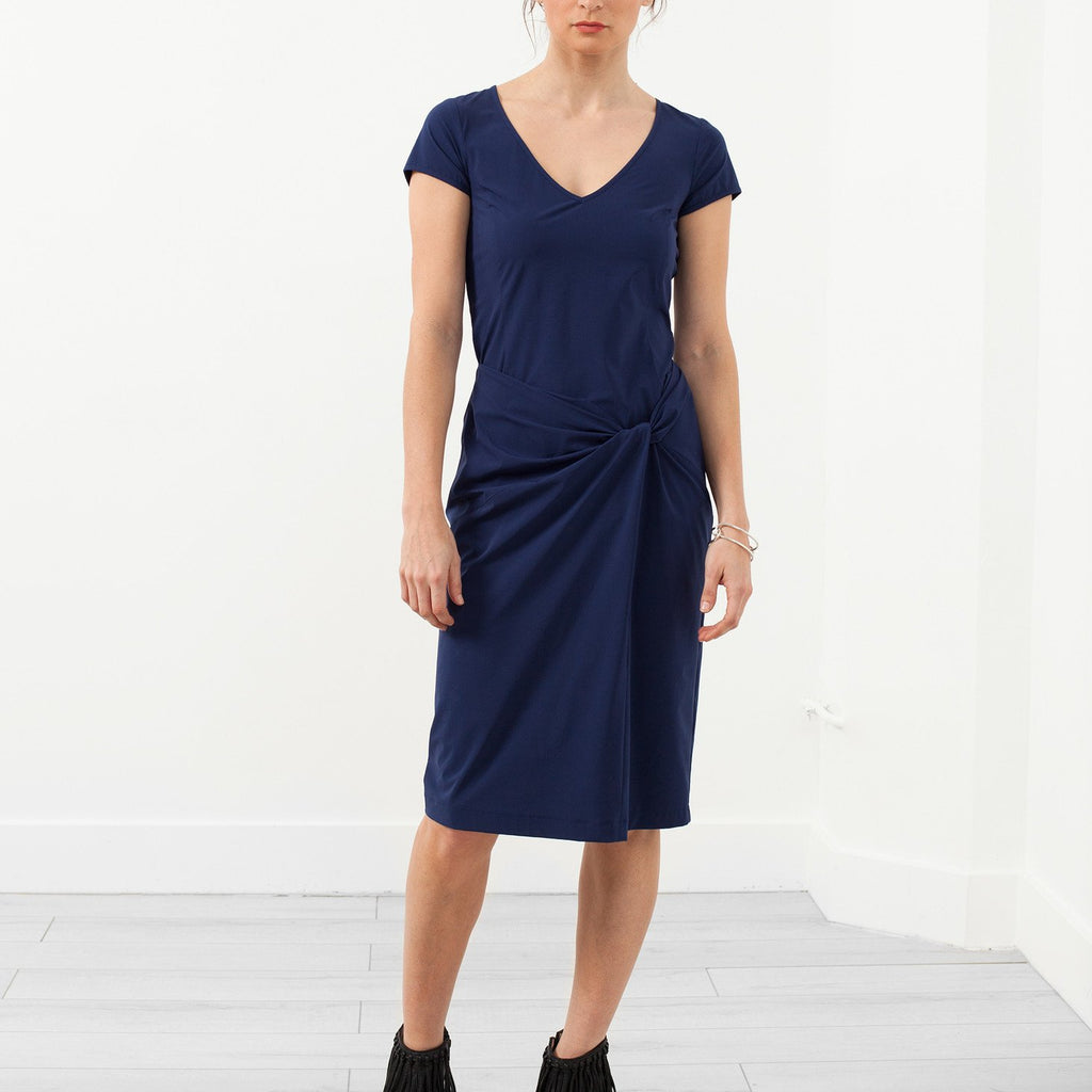 V-Neck Twist Dress