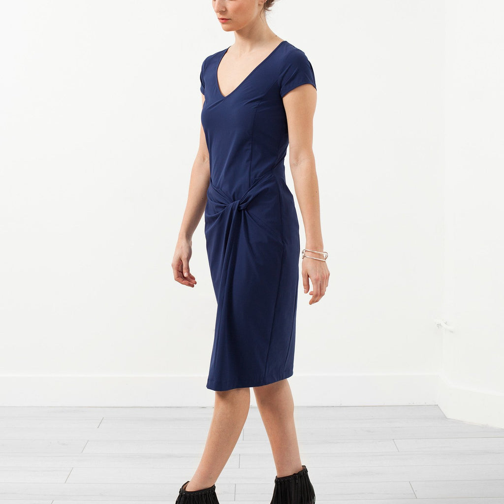 V-Neck Twist Dress