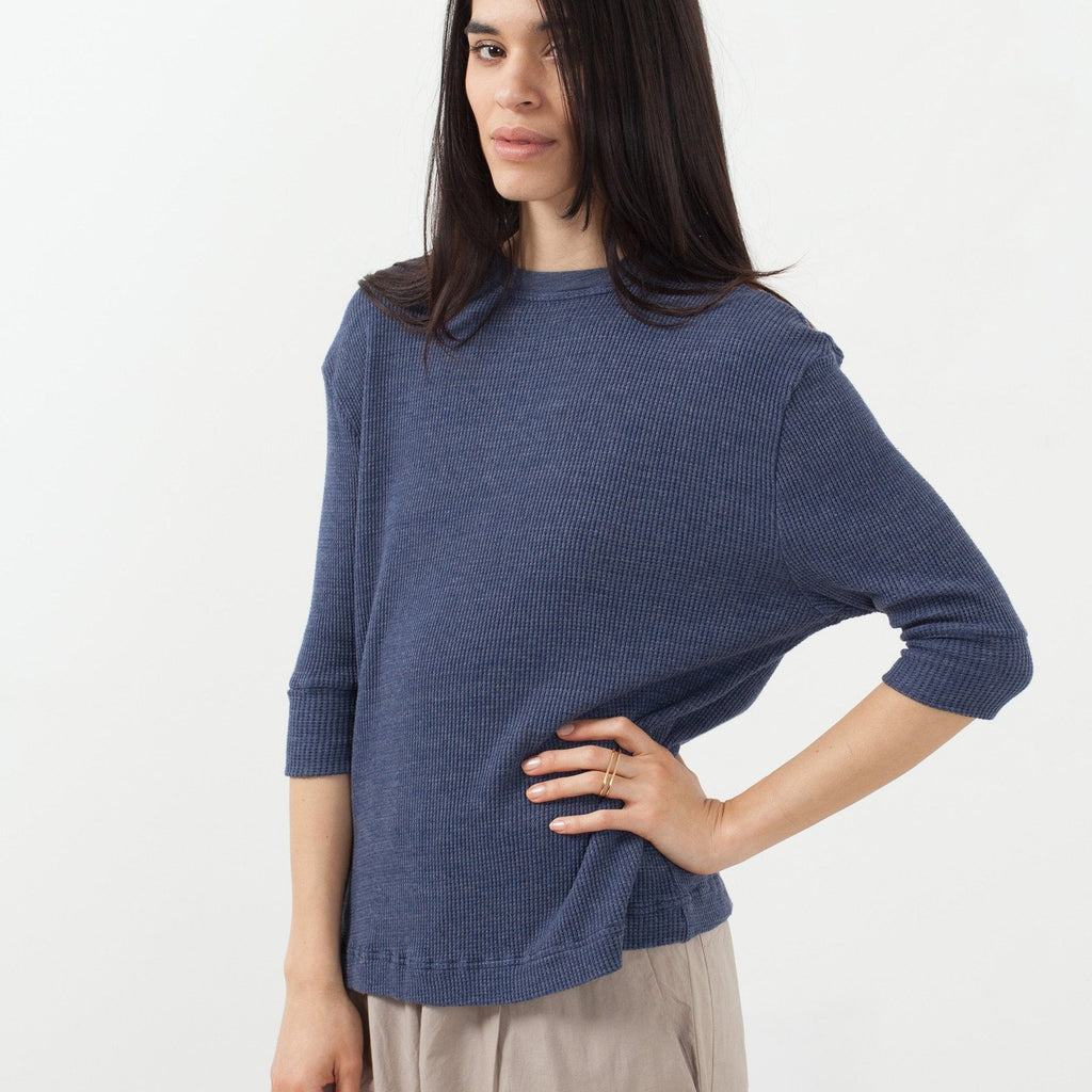 Melange Waffle Top
