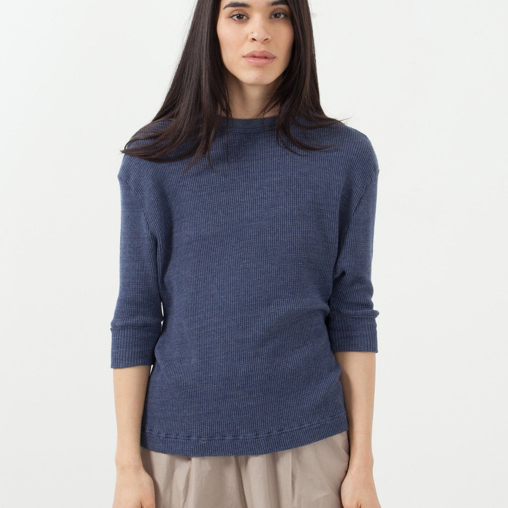 Melange Waffle Top