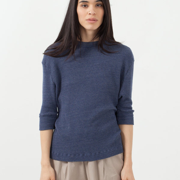 Melange Waffle Top
