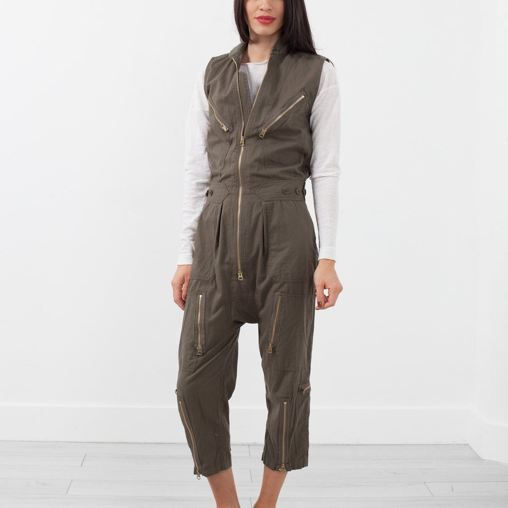 Sleeveless Harem Flightsuit