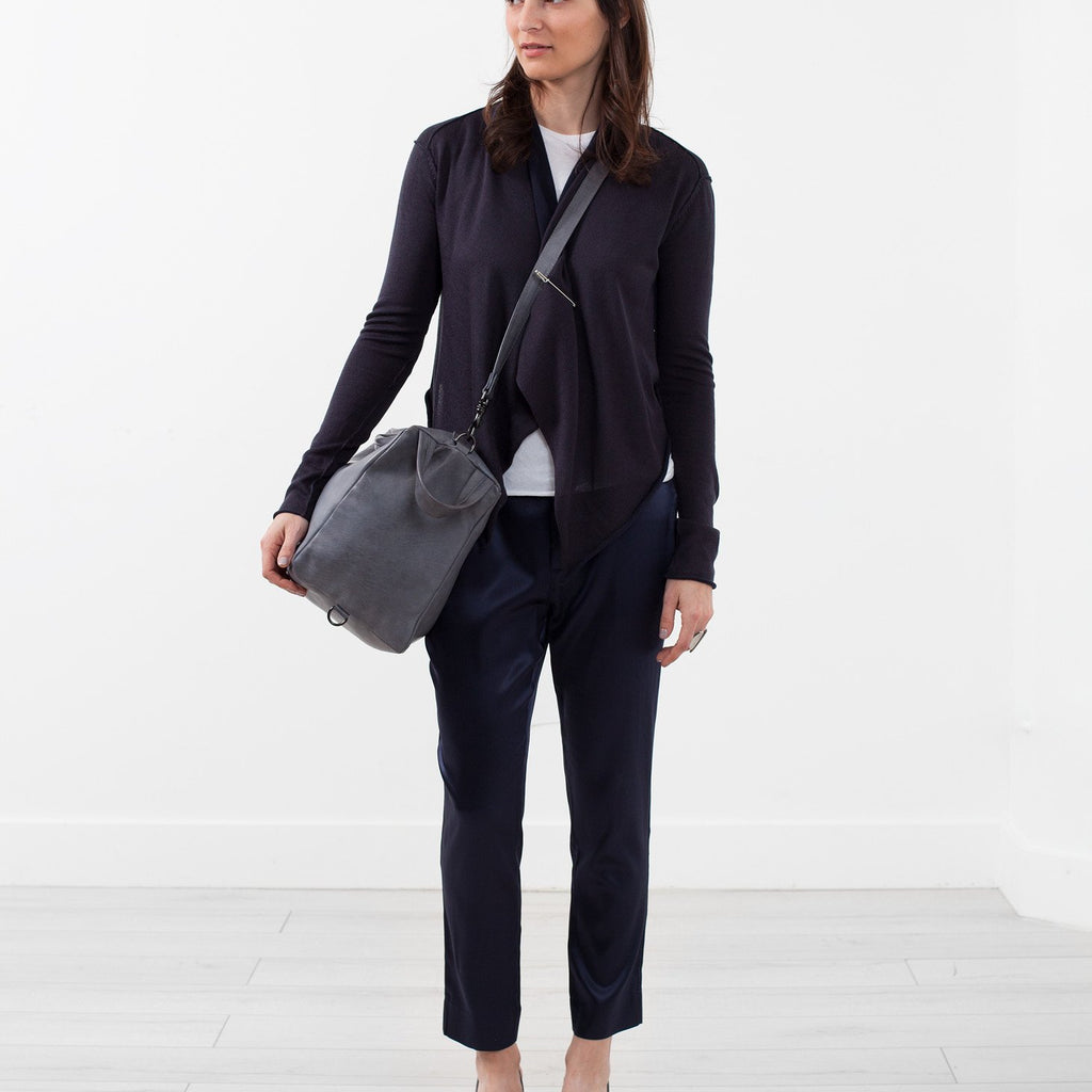 Draped Neck Cardigan