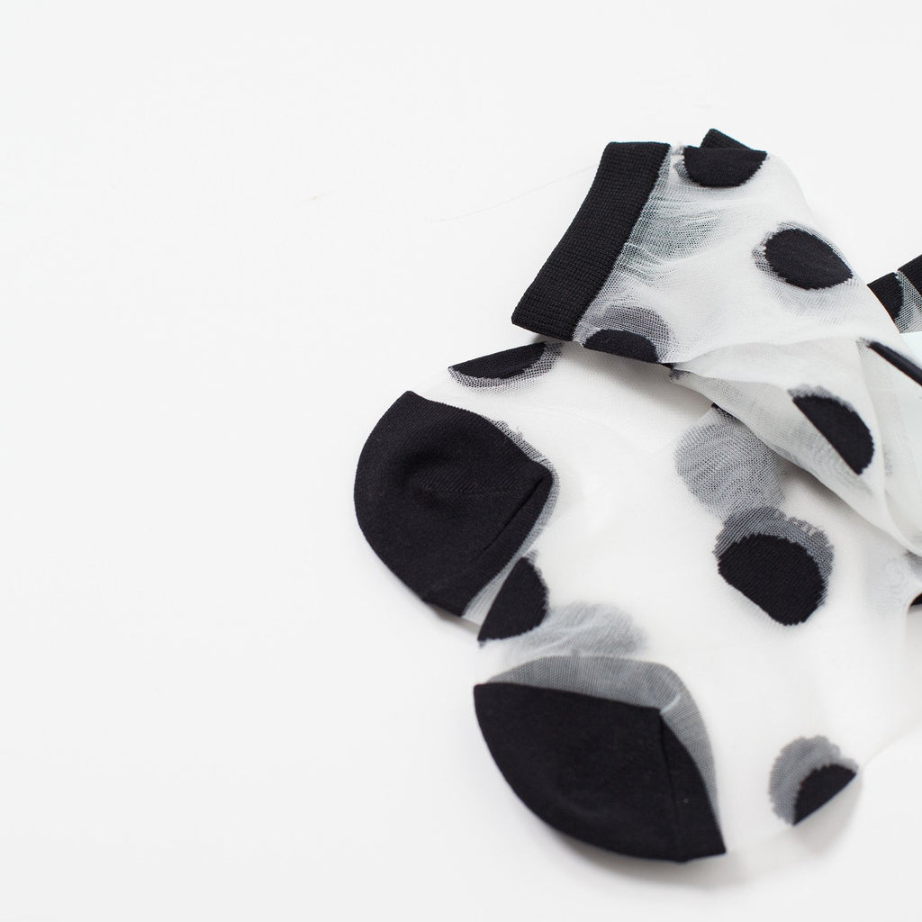 Large Polka Dot Sheer Crew
