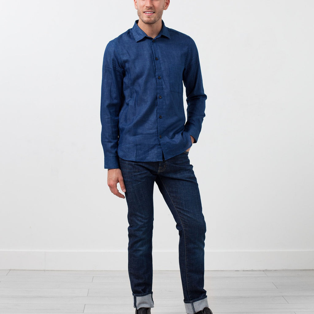 Casual Indigo Shirt