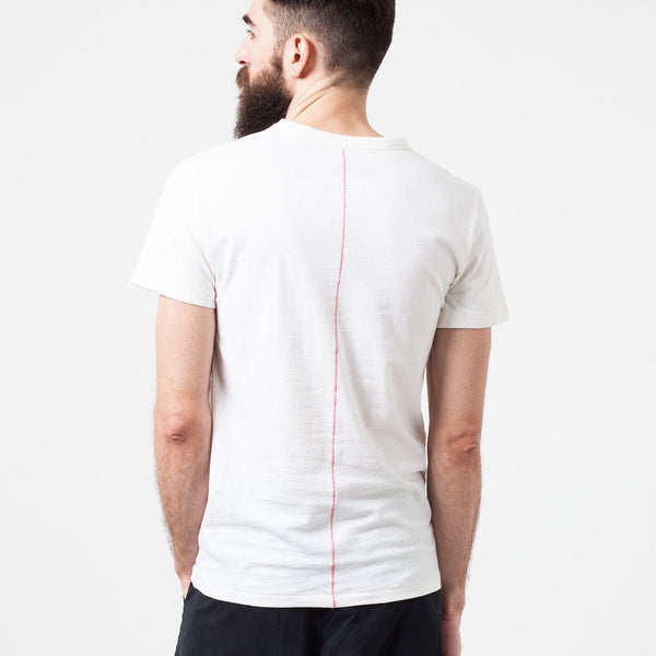 Comfort Tee in White Wool Blend