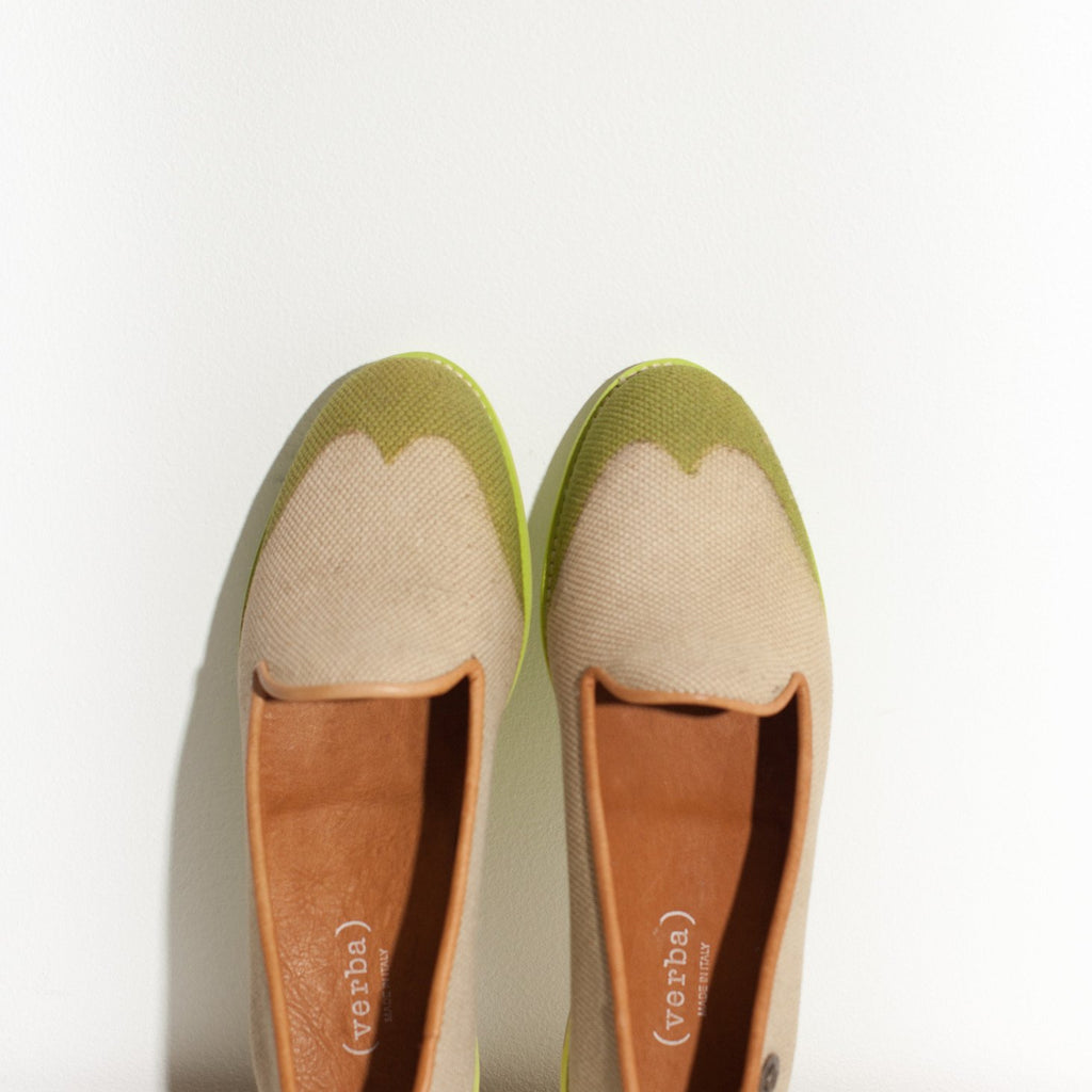 Wingtip Loafer in Lime