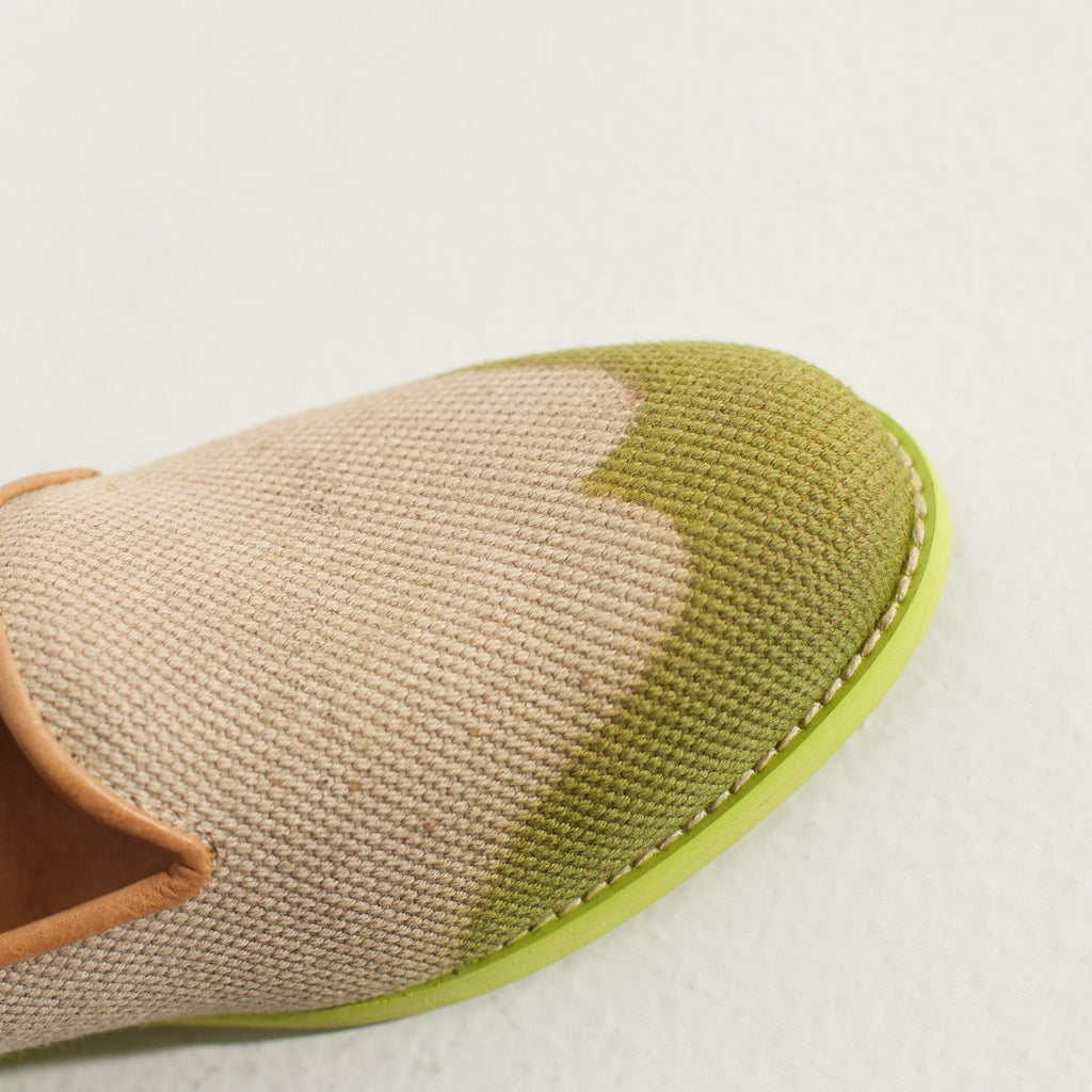 Wingtip Loafer in Lime