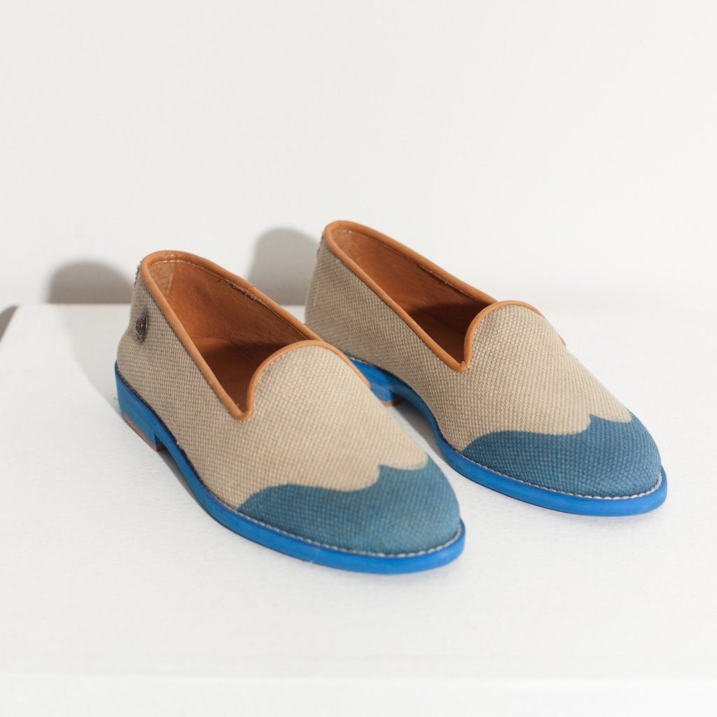 Wingtip Loafer in Blue