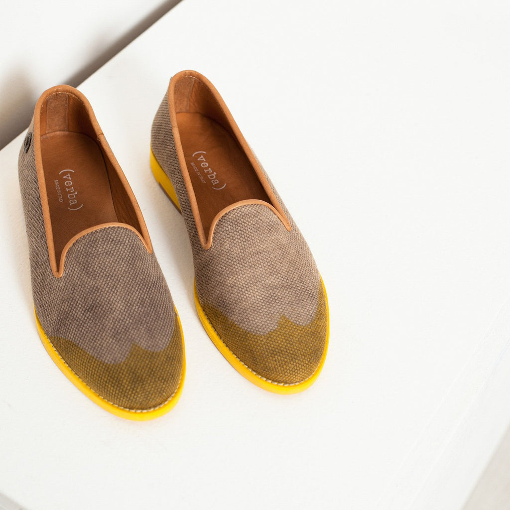 Wingtip Loafer in Yellow