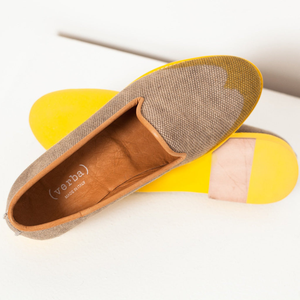 Wingtip Loafer in Yellow